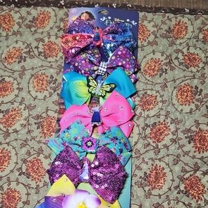 Disney Encanto Hair Bow Set - Purple, Pink, Blue